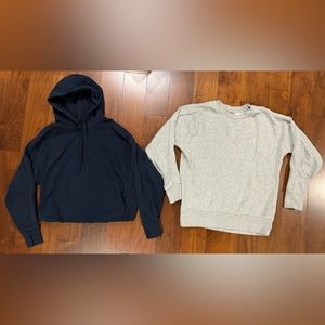 Sweaty Betty - Lot of Two Sweatshirts, French terry, Size XS